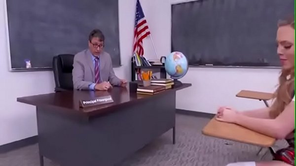 Five men have amazing sex with modest schoolgirl in class