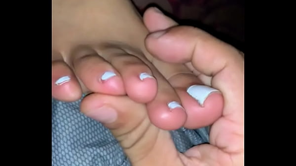 Touching my friends feet