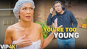 MATURE4K. Asian riding young Czech man